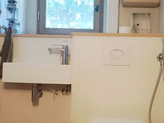 Stucco chaux, pièce humide